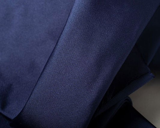 Cravatta F.Marino Seta Ottoman Gros-grain Blu cobalto - Francesco Marino Napoli