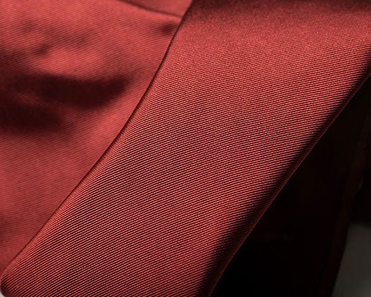 Cravatta F.Marino Seta Ottoman Gros-grain Rosso mattone - Francesco Marino Napoli