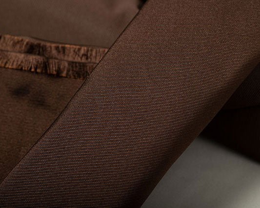 Cravatta F.Marino Seta Ottoman Gros-grain Marrone - Francesco Marino Napoli