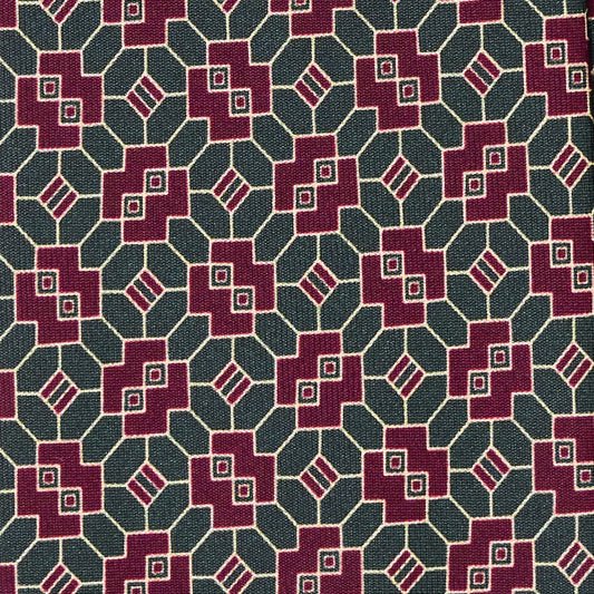 Cravatta F.Marino 3 pieghe Verde Mosaico - Francesco Marino Napoli