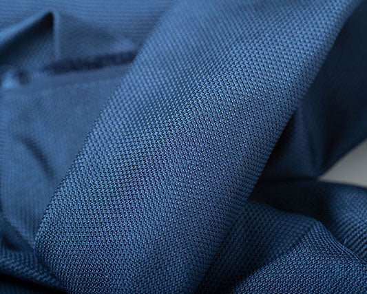 Cravatta F.Marino Grenadine Seta Blu denim - Francesco Marino Napoli