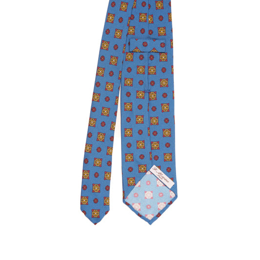 Cravatta F.Marino 3 Pieghe sfoderata  Blu Navy