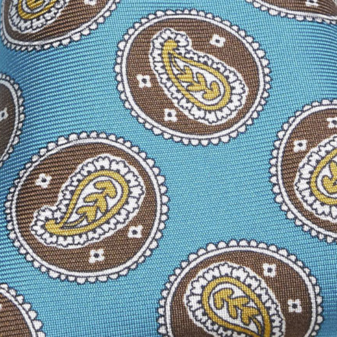 Cravatta-F.Marino-Twill-Medaglione-Turchese-Francesco Marino Napoli