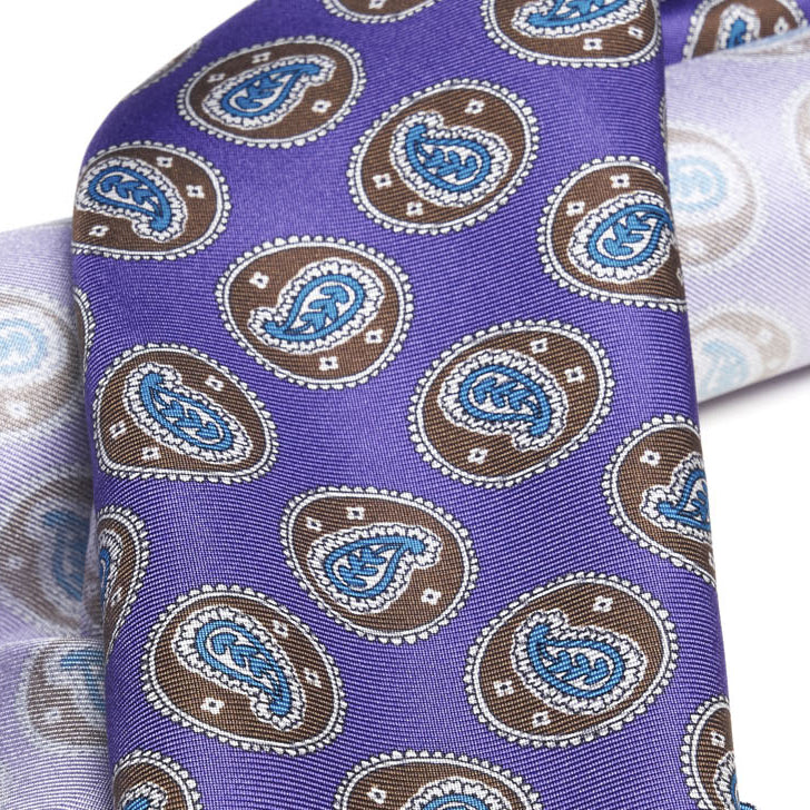 Cravatta-F.Marino-Twill-Medaglione-Viola-Francesco Marino Napoli