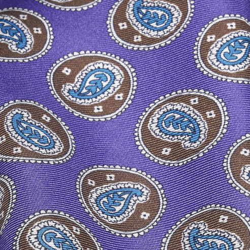 Cravatta-F.Marino-Twill-Medaglione-Viola-Francesco Marino Napoli