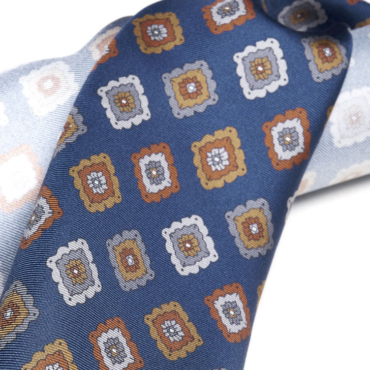 Cravatta-F.Marino-Twill-Losanga-Blu-Francesco Marino Napol