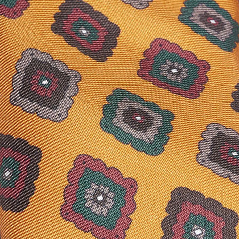 Cravatta-F.Marino-Twill-Losanga-Arancio-Francesco Marino Napoli