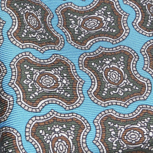 Cravatta-F.Marino-Twill-Medaglione-Celeste -Francesco Marino Napoli