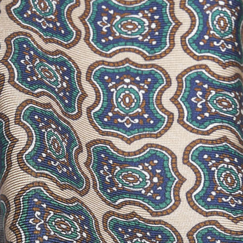 Cravatta-F.Marino-Twill-Medaglione-Begie-Francesco Marino Napoli
