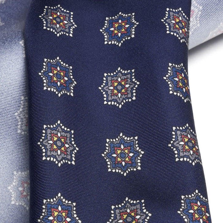 Cravatta-F.Marino-Twill-Medaglione-Blu-Francesco Marino Napoli