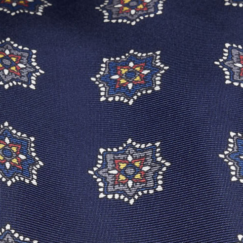 Cravatta-F.Marino-Twill-Medaglione-Blu-Francesco Marino Napoli