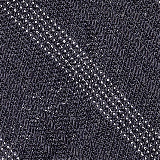 Cravatta F.Marino Garza Regimental 3 pieghe Navy Bianco - Francesco Marino Napoli
