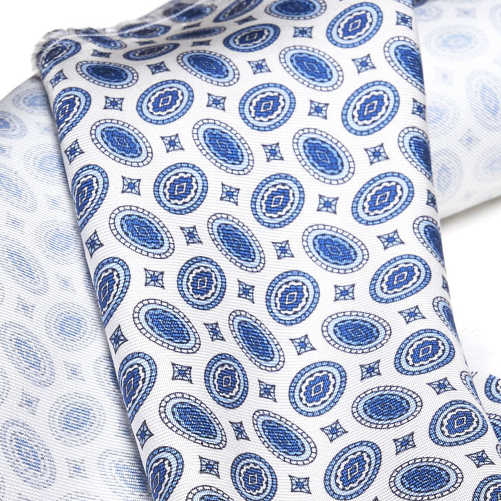 Cravatta-F.Marino-Twill-Medaglione-Bianco-Francesco Marino Napoli