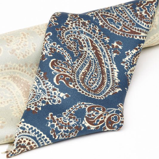 Cravatta F.Marino Seta Turchese Paisley - Francesco Marino Napoli