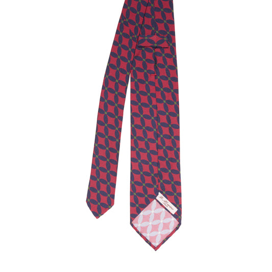 Cravatta F.Marino 7 Pieghe Sfoderata  Rosso