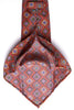 Carica l&#39;immagine nel visualizzatore Galleria, Cravatta Ready to Wear 4 fold Handrolled Orange Geometric